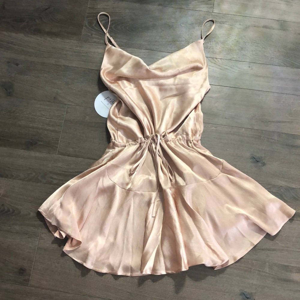 The Lia mini Dress champagne